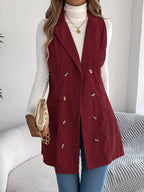 Double-breasted Long Vest Coat (11)