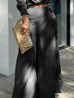 Long Sleeve Shirt Wide Leg Pants Set (12)