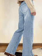 Vintage Wash Straight Leg Jeans (10)