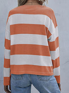 Striped Casual Long Sleeve Knit Top (16)