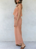 Square Neck Wide Strap Top Pants Set (14)