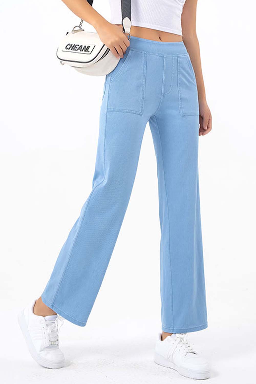 Pocketed Long Jeans (8)