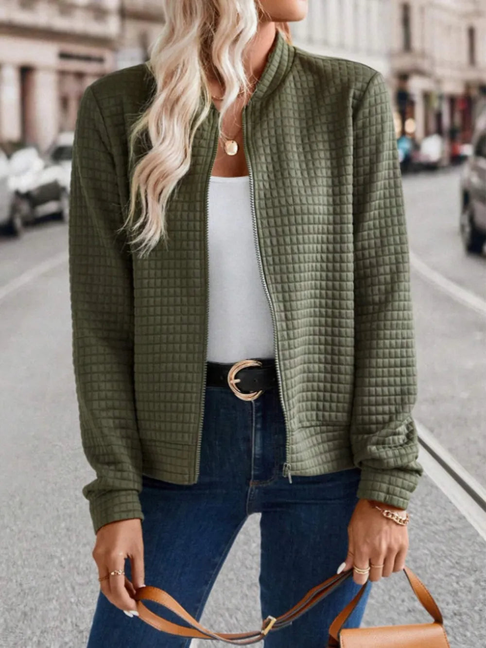 Zip Up Long Sleeve Jacket (5)