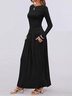 Long Sleeve Maxi Dress Pockets (6)