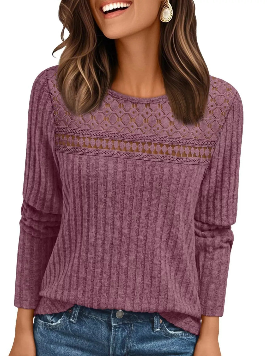 Ribbed Long Sleeve T-shirt (30)