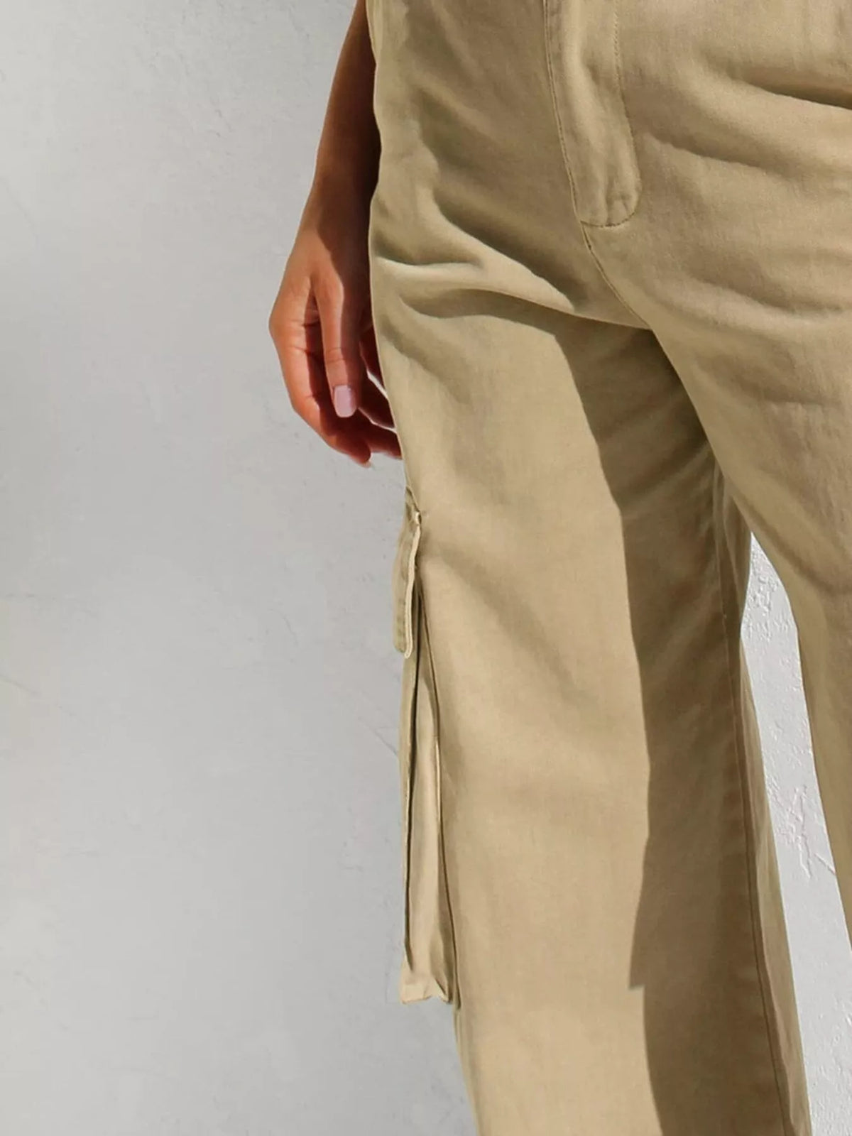 High-waisted Wide Leg Cargo Jeans (19)