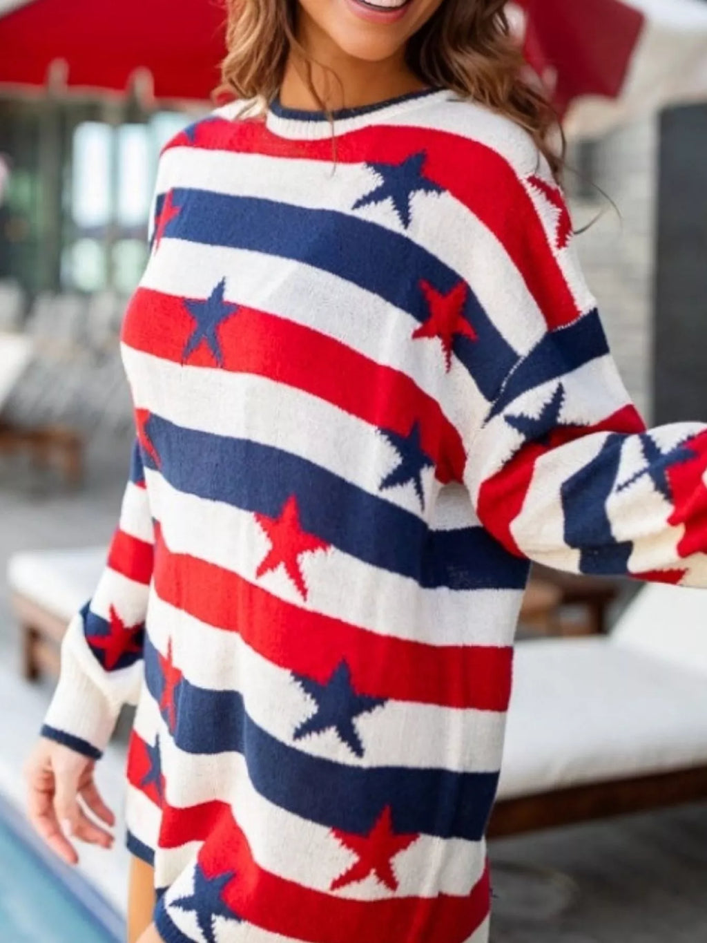 Stars Stripes Long Sleeve Sweater (2)