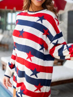 Stars Stripes Long Sleeve Sweater (2)