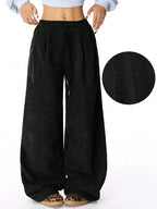 Drawstring Wide Leg Pants (2)