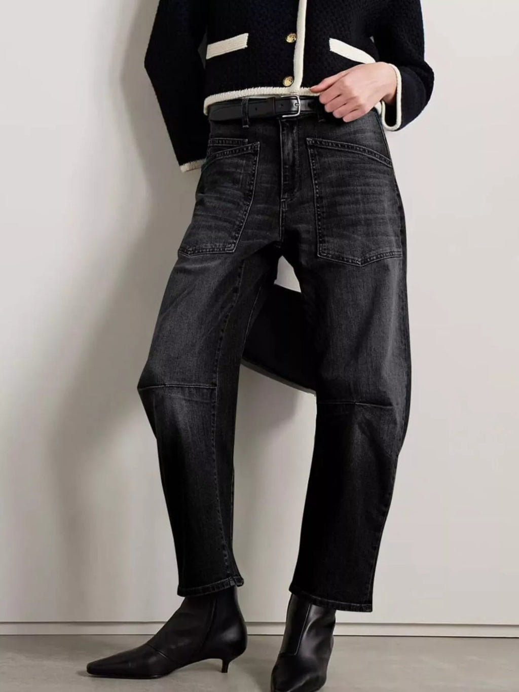Wide-leg Jeans Patch Pockets (10)