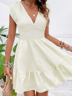 Tiered Cap Sleeve Mini Dress (4)