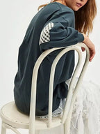 Heart Patch Long Sleeve Sweatshirt (8)