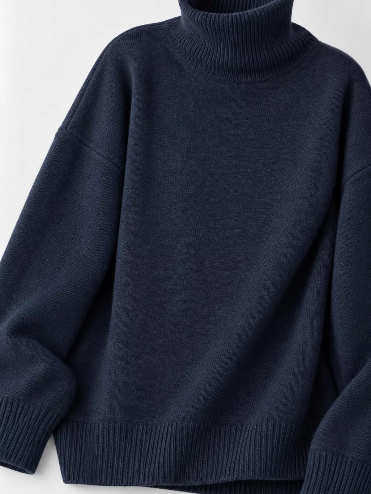 Turtleneck Dropped Shoulder Sweater (44)