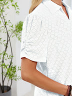 Eyelet Short Sleeve Blouse (18)