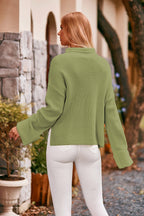 Mock Neck Drop Shoulder Sweater (12)