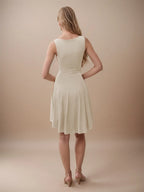 High-low Round Neck Sleeveless Mini Dress (6)