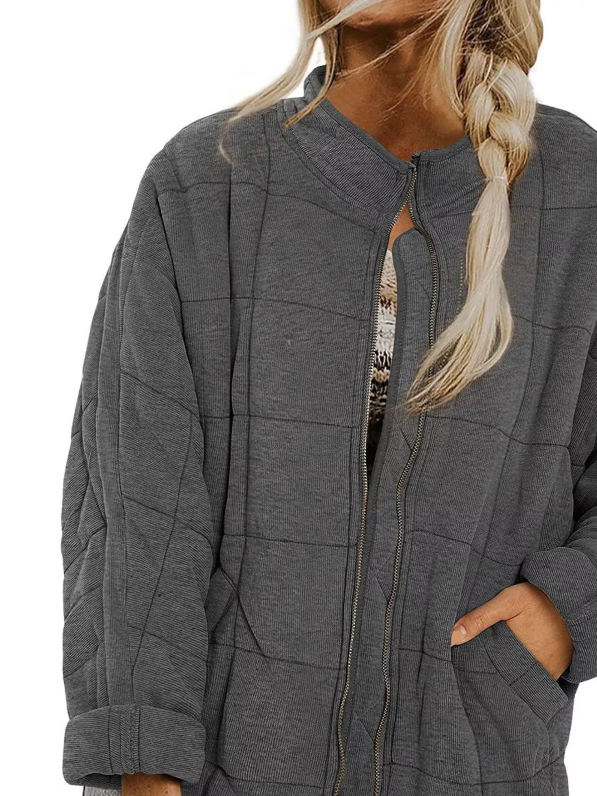 Quilted Zip Up Outerwear (35)