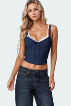 Lace Detail V-neck Cami (8)