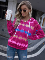 Tie Dye Raglan Sleeve Hoodie (8)