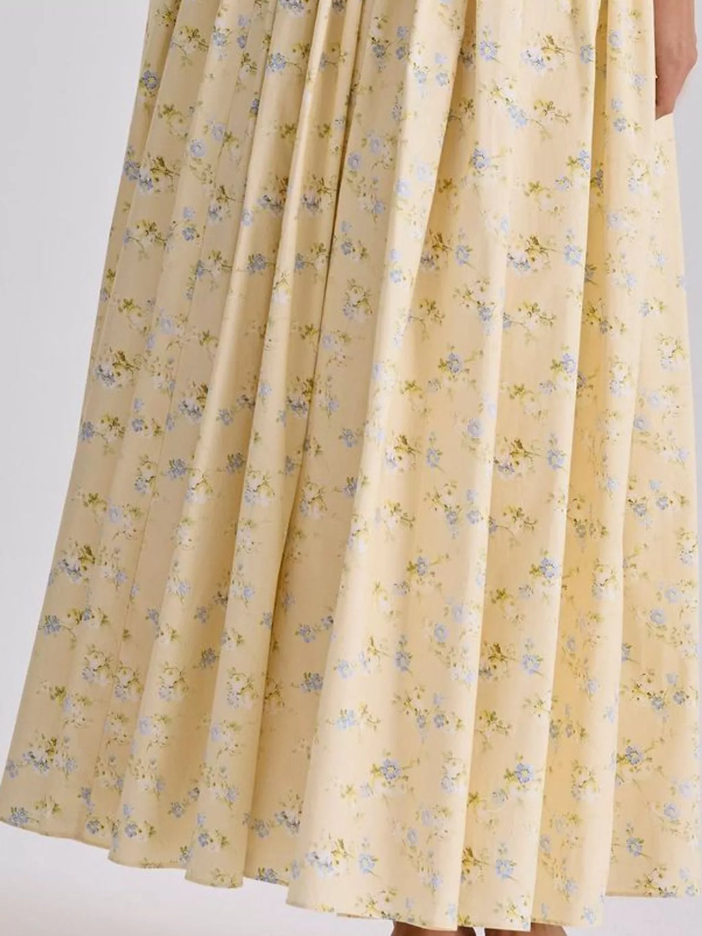 Floral Spaghetti Straps Midi Dress (61)
