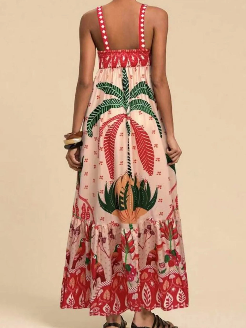 Tropical Print Maxi Cami Dress (5)