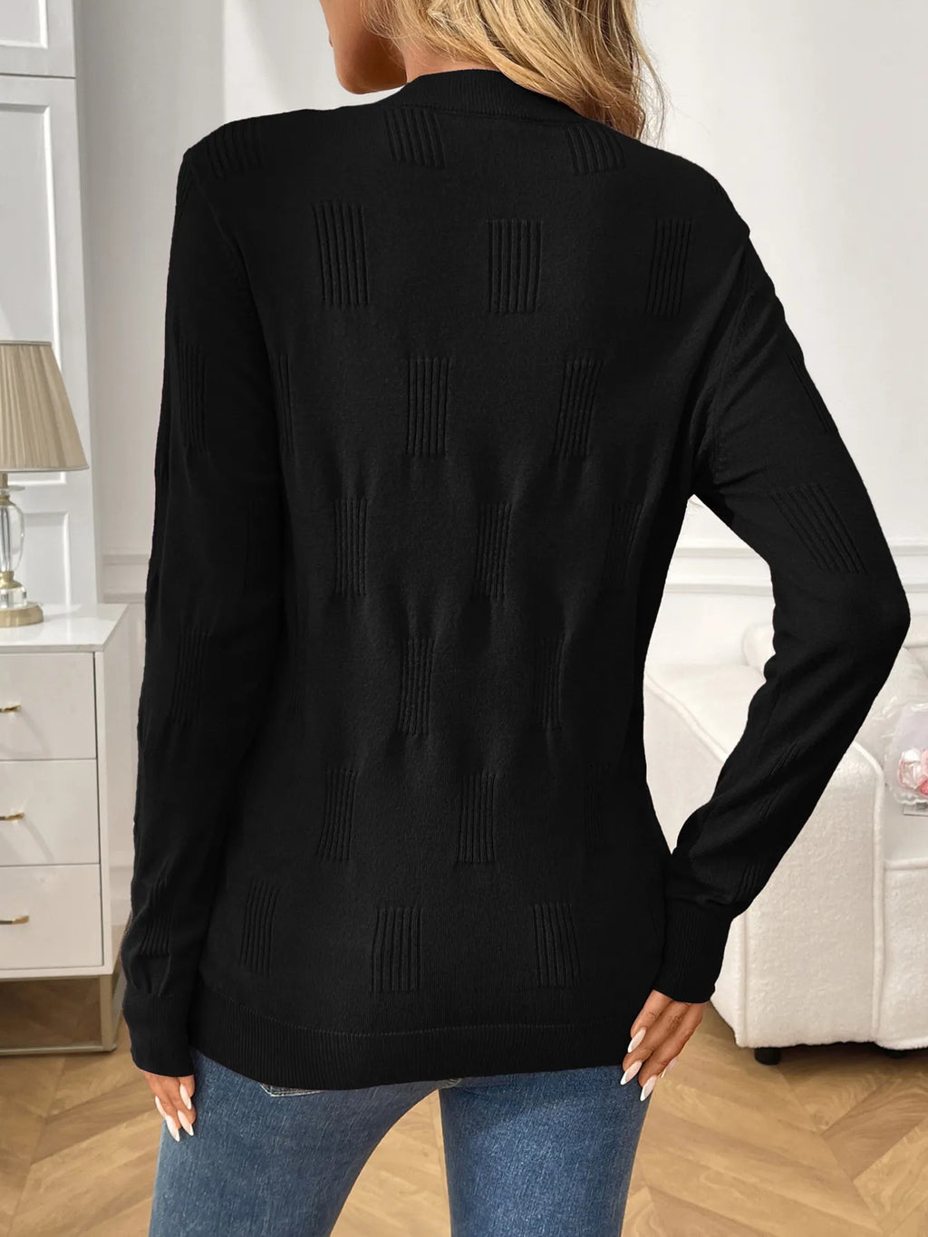 Round Neck Long Sleeve Knit Top (12)