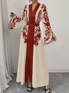 Printed Tie Waist Maxi Dress (12)