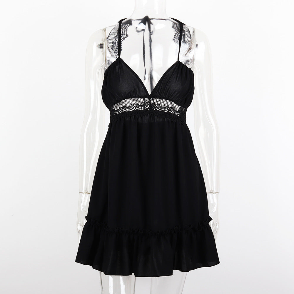 Backless Lace Slip Dress variant CJNSSYLY00184-Black-S|CJNSSYLY00184-Black-XL|CJNSSYLY00184-Black-L|CJNSSYLY00184-Black-M