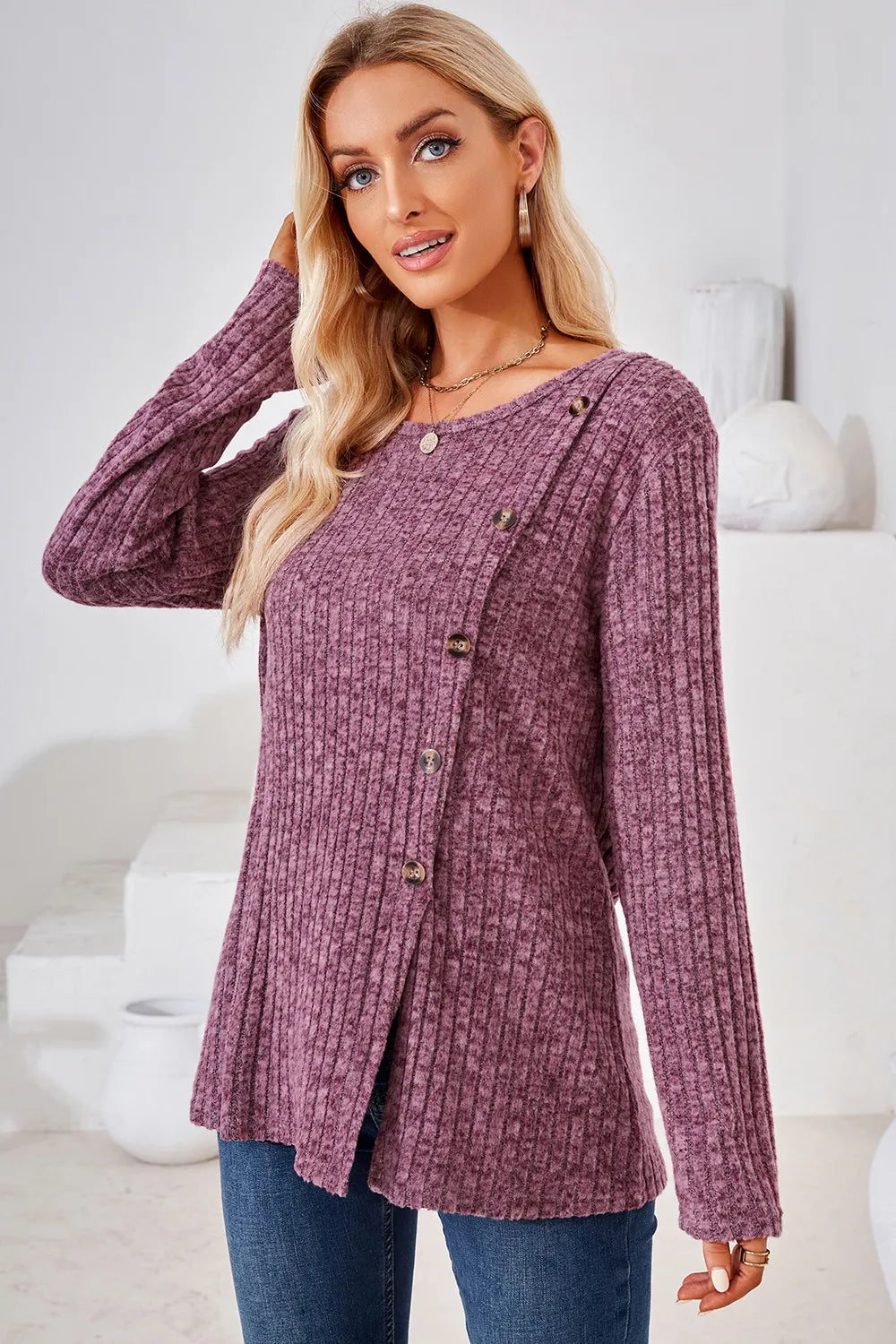 Round Neck Long Sleeve T-shirt (17)
