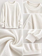 Full Size Crew Neck Drop Shoulder Sweatshirt Plus (3)