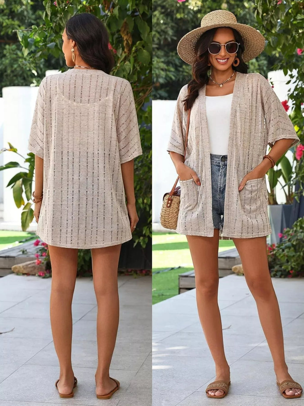 Openwork Open Front Cardigan (23)