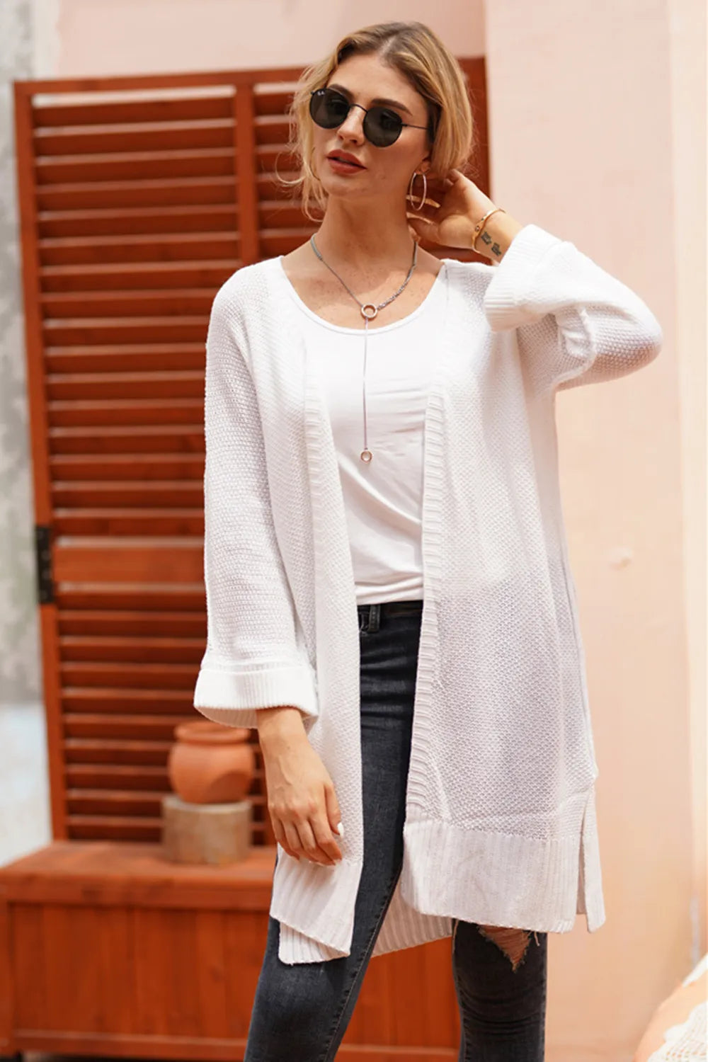 Open Front Long Sleeve Cardigan (6)