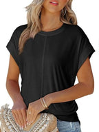 Round Neck Short Sleeve T-shirt (14)