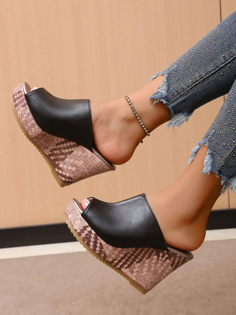 Pu Leather High Heel Sandals (6)