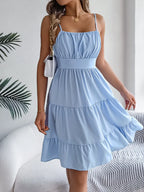 Smocked Back Tiered Cami Dress (9)