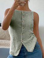 Button Down Striped Tank (3)