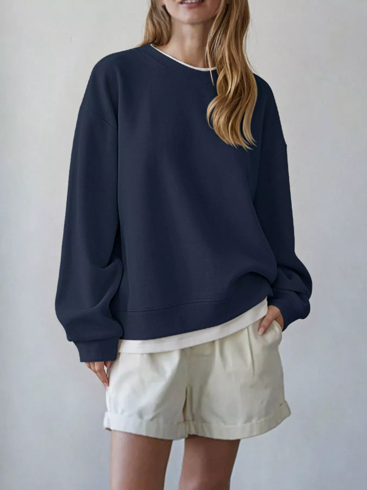 Oversized Crew Neck Sweatshirt (21)