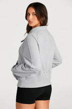 Half Zip Long Sleeve Sweatshirt (2)