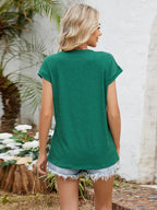 Relaxed Fit V-neck T-shirt (10)