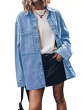 Oversized Button Up Denim Shirt