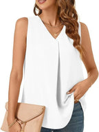 Full Size V-neck Sleeveless Tank Top Plus (13)