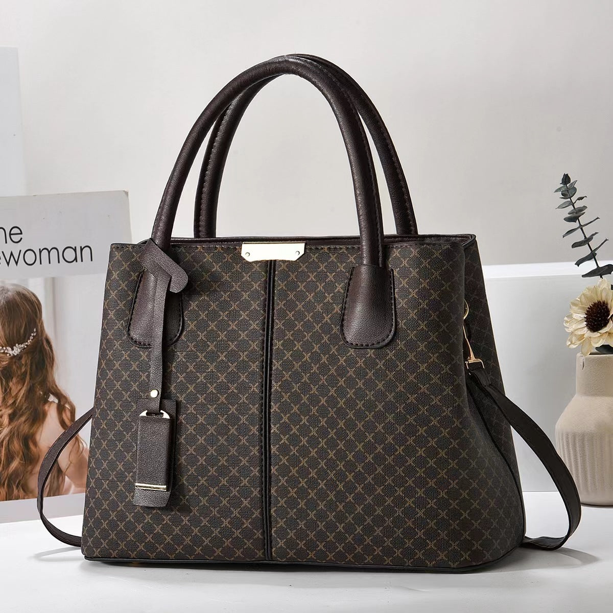 Printed Tote Crossbody Bag variant CJNS211648801AZ