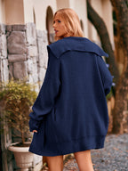 Dropped Shoulder Long Sleeve Cardigan (19)