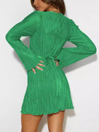 Cutout Flare Sleeve Mini Dress (8)