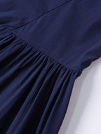 Sweetheart Neckline Long Sleeve A-line Midi Dress (19)