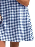 Gingham Sleeveless A-line Mini Dress (8)
