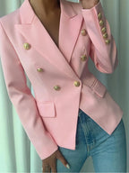 Decor Button Lapel Collar Blazer (12)