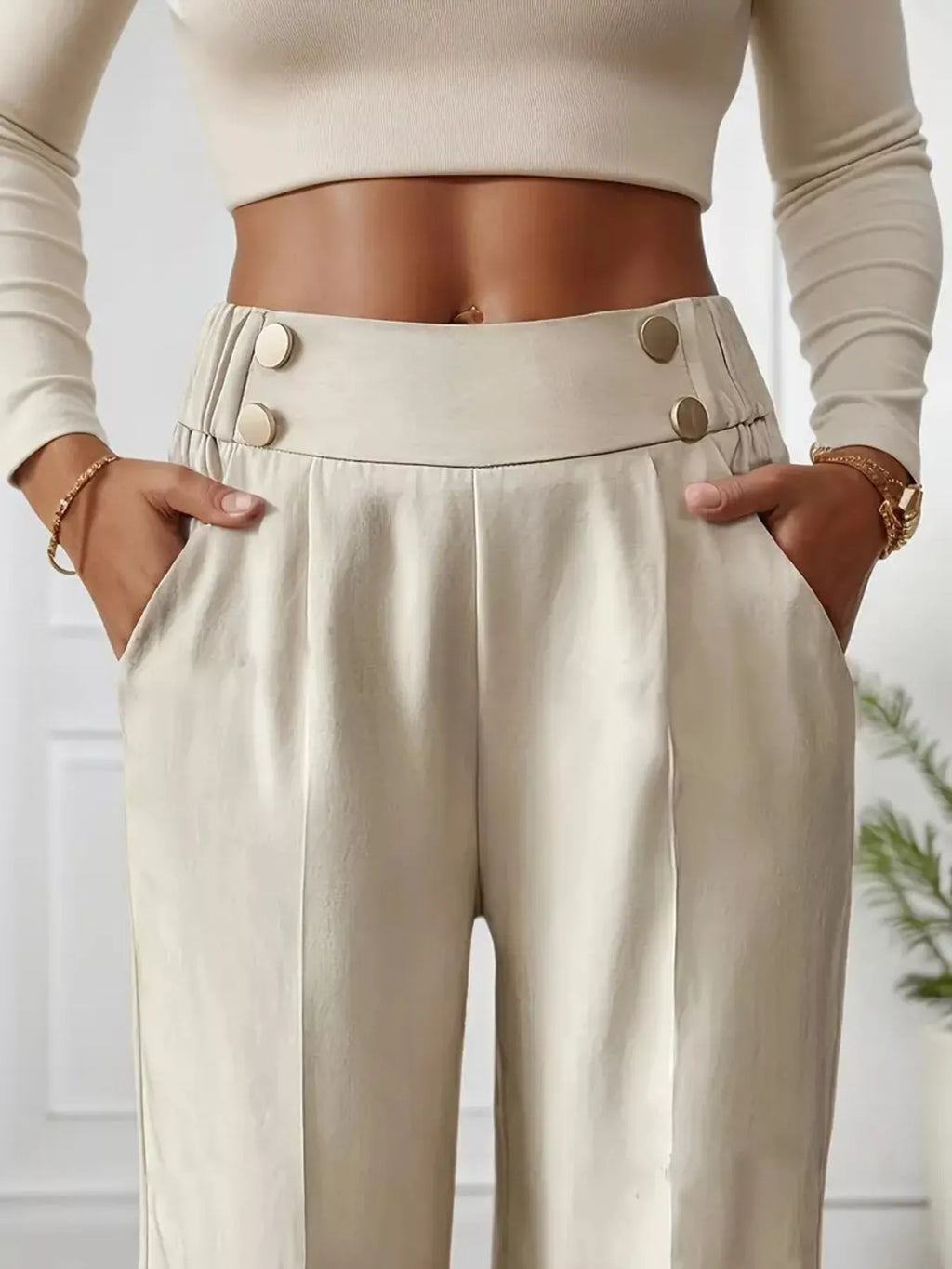 Full Size High-waisted Wide-leg Pants Plus (2)