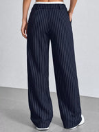 Striped Wide-leg Pants (5)