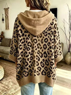 Drawstring Leopard Hooded Sweater (3)